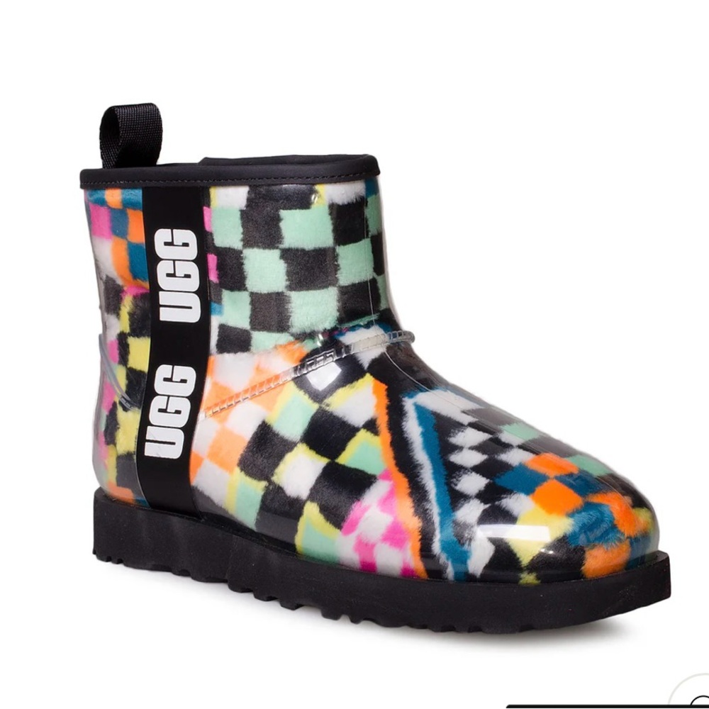 UGG Multicolor Checkered Ankle Boots